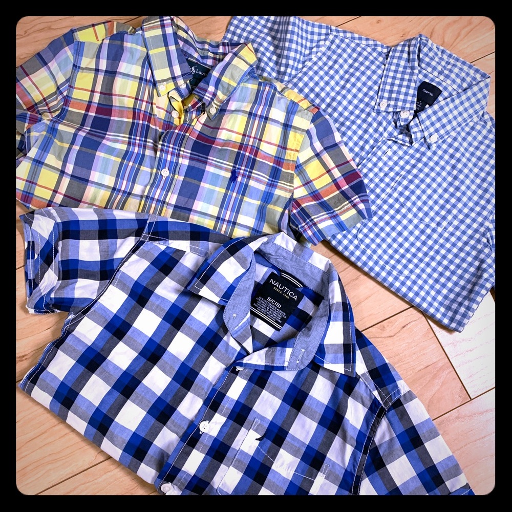 Boys button down shirts ( all three included)